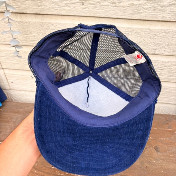 Vintage Corduroy trucker hat mesh rope blue St-Valentin CAB snapback - Picture 5 of 5